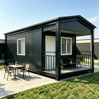 Nuovissime Case Container Economiche da 20 Piedi, Vendita all'Ingrosso di Case Modulari con Camera da Letto e Bagno per Ville con Tetto Inclinato