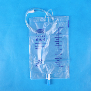 Huadong Medical Disposable Drainage <b>Bag</b> 1000ml Transparent Soft For Medical Use - Product Image 2