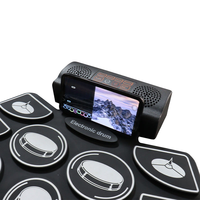 Tambour en acier portable à rouler à la main - Kit de pratique électronique professionnel avec conception résistante à l'eau et connexion audio