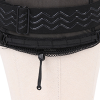 Bonnet de perruque en maille de polyester Leeons avec cordon de serrage et bande élastique en silicone réglable