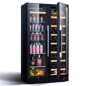 Réfrigérateur à vin Odino avec compresseur, cave à boissons et étagères de présentation Bj-635, réfrigérateur à double porte Bj-635 - Product Image 3