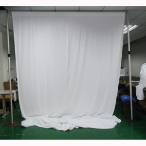 Aluminum white fabric <b>backdrop</b> <b>stand</b> portable pipe and drape for <b>wedding</b> booth - Product Image 5