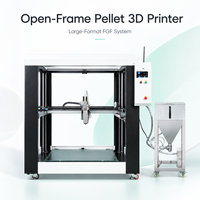 Imprimante 3D industrielle automatique fermée à granulés de grande taille 1200x1200x1200mm avec plateforme de construction chauffée, chaîne d'approvisionnement directe usine