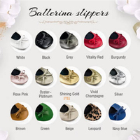 Vente en gros de pantoufles grecques personnalisées pour lettre de sororité, chaussures de ballet, décoration pour fille