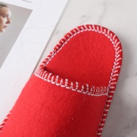 Chaussons en feutre de laine brodés recyclés du Kirghizistan pour invités d'intérieur – Grande Vente