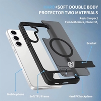 Nouvelle coque de téléphone antichoc pour S22 S23 S24 S25 Ultra, sensation peau, avec béquille, accessoires S Fe