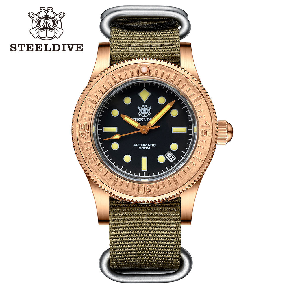 Bronze Dive Watch SD1952S with 30ATM Waterproofing