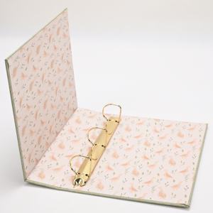 Classeur à anneaux en lin avec logo personnalisé, couverture rigide, format A4, <span class=keywords><strong>album</strong></span> photo pour documents, souvenirs, mariage et classement personnel - Product Image 3