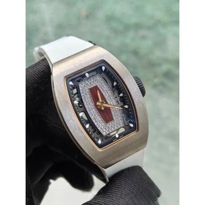 Alloy Barrel <b>Case</b> Sapphire Crystal Dial 50 Bar Water Resistant Tourbillon Chronograph Diver Mechanical <b>Watch</b> Rubber Band for - Product Image 1