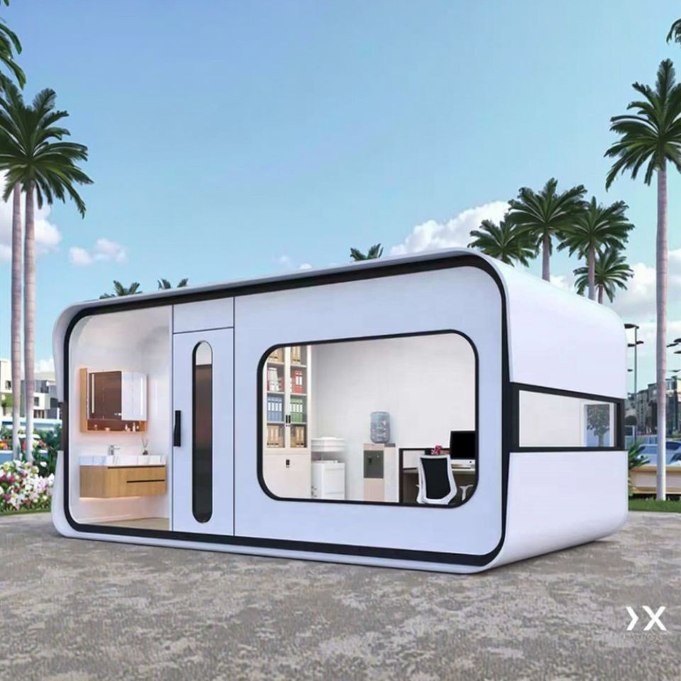 Space Capsule Mobile Home Bed Hotel Cabin Prefabricated Modular Container Small Capsule Room With Kitchen and Bathroom - Image 2