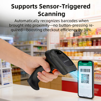 Escáner de Inventario para Supermercados JIngxin, Capacidad de Almacenamiento de 20000 Códigos de Barras, Escáner de Códigos de Barras Manual con Cable USB para Comercio Minorista