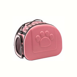 Şeffaf çok delikli nefes kedi sırt çantası moda katlanabilir köpekler için katlanabilir seyahat özelliği ile evcil hayvan taşıyıcı - Product Image 2