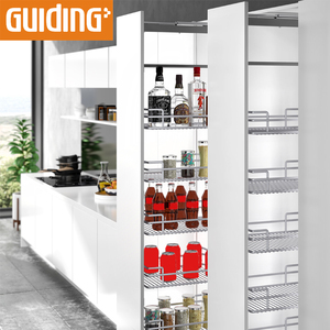 Despensa de cocina, organizador de almacenamiento, rodamiento de bolas, deslizante, extraíble, estantes de alacena para esquina, armarios de cocina - Product Image 4