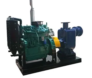 5M Suction Head dari River ZW Series Mesin Pompa Air Irigasi Pertanian Diesel Hisap Sendiri Priming Diri Dalam