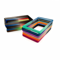 Étuis de protection pour passeport et cartes de crédit en TPU holographique multicolore avec blocage RFID, 35pt, style tendance, souples et flexibles, sans fermeture