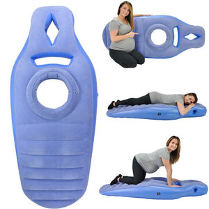 Tapis de yoga pour femmes enceintes, <span class=keywords><strong>matelas</strong></span> gonflable confortable en PVC floqué avec trou, exercices à domicile, sport, gym, fitness, <span class=keywords><strong>pilates</strong></span> - Product Image 1