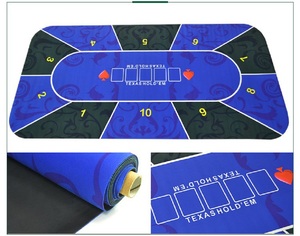 <span class=keywords><strong>Tapis</strong></span> de table en caoutchouc de 1.2m vert bleu Texas Hold'em pour Casino <span class=keywords><strong>Poker</strong></span> Mahjong Tables utilisées pour <span class=keywords><strong>tapis</strong></span> de jeu - Product Image 5