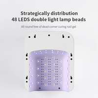Professionnel 48w Pro Cure Sans Fil Double Lumière Rechargeable Sans Fil UV LED Gel Sèche Lampe à Ongles pour Salon Manucure