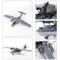 Wange 5008 Avion hydroptère PBY-5A Catalina, ensemble de blocs de construction, jouet de construction militaire, avion de chasse en plastique, modèle d'avion à assembler, éducatif