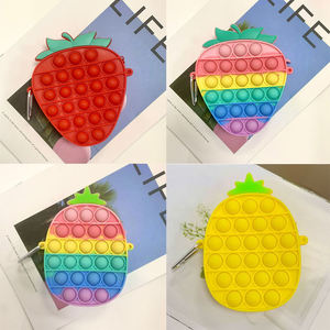Sac à main portable en silicone en forme de fruit, sac à bandoulière, sac à main, jouet sensoriel, mini sac pour enfants - Product Image 3