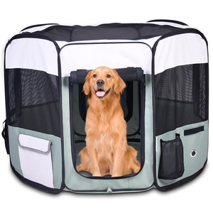 Parc portable pour animaux de compagnie, tente pliable, grande capacité, pour intérieur/extérieur, voyage, camping - Product Image 3