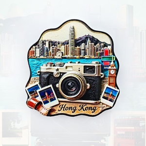 Imán <span class=keywords><strong>de</strong></span> nevera <span class=keywords><strong>de</strong></span> Hong Kong, cámara con vista a la <span class=keywords><strong>ciudad</strong></span>, imán para nevera, pegatina 3D magnética, regalo <span class=keywords><strong>de</strong></span> recuerdo <span class=keywords><strong>de</strong></span> viaje para decoraciones del hogar - Product Image 2