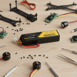 Самый продаваемый легкий полутвердый LiNiMnCoO2 аккумулятор TMK 2S 1P 4000 мАч 100C 7.4В, 500 циклов, -40~+60°C, для мини FPV - Product Image 1