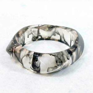 Premium Handmade Resin Waterproof <b>Love</b> Style Elegant Women's Fashion <b>Bangle</b> - Product Image 3