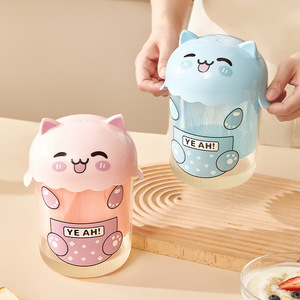 Cartoon Cat Yogurt Filter Large Capacity Whey Separator Pressure Filter Cold Extractor Compressor Pink Blue Stainless Steel PP - Product Image 4