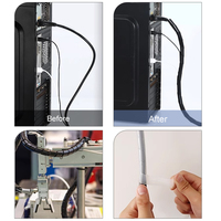 PESpiral Cable manga negro blanco Cable Protector tubo Flexible para ordenador eléctrico cargador de coche gestión de cables WireProtector