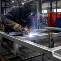 Service professionnel de fabrication sur mesure de tôles en aluminium, soudage TIG MIG, découpe laser, pliage CNC, OEM
