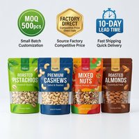 Sachet Doypack Personnalisé en PE Recyclable avec Fenêtre Transparente pour Biscuits, Bonbons, Snacks, Noix et Graines