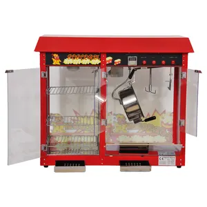 Máquina de palomitas de maíz para uso Industrial de China, minimáquina para hacer palomitas de maíz with110V-220V, color rojo, 8oz, con aprobación CE