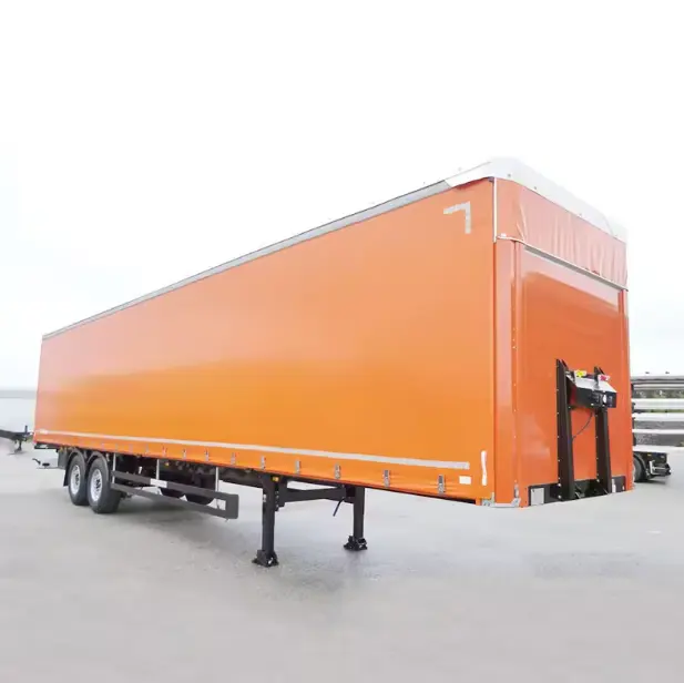 OEM nhà máy van hộp hàng hóa cơ thể bức màn bên xe tải Trailer bán Trailer