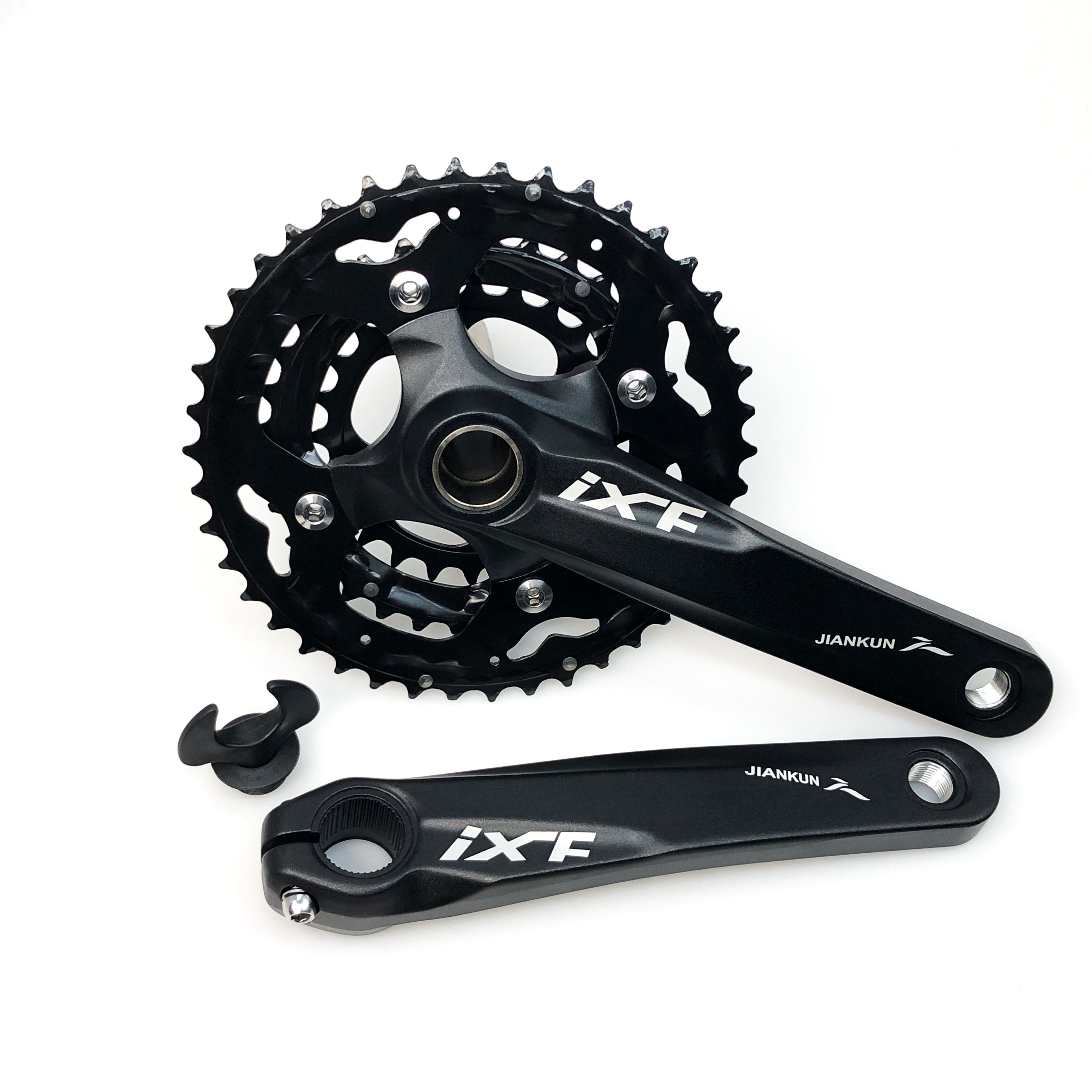 JIANKUN-Juego de bielas de bicicleta de montaña de aluminio con eje CrMo  forjado y rosca BB68 73mm ultraligero hueco IXF 33 velocidades BCD104mm