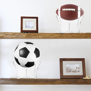 Support de présentation sphérique en acrylique pour ballons de basketball, football, volleyball – Facile à nettoyer – Décoration intérieure et centres commerciaux - Product Image 4