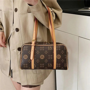 Factory Custom Textured Boston Bag 1-1.9L Waterproof Fast Delivery Retro Shoulder Messenger Bag Women Fashion Geometric - Product Image 1