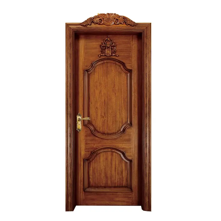 Dapat disesuaikan kayu ganda pintu Interior Solid Veneer kamar Modern Panel pintu untuk Kantor Filipina harga