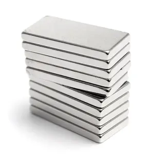 Customized Strong NdFeb Rectangular Neodymium Magnet For Fridge DIY Building Scientific Craft