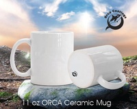 Mug à sublimation de 15 oz, mug à café à sublimation, mug en céramique transparent à sublimation