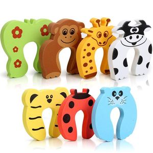 Tope de puerta de seguridad para niños, topes de puerta bonitos tipo vaca colorida, protector de pellizco para los dedos, para la puerta del bebé, al por mayor - Product Image 3