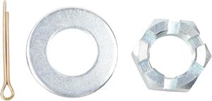 Nouveau moyeu de remorque de remplacement/réparation de 6 pouces sur 5,5 pouces et broche ronde à bride de 42 mm, compatible avec l'axe de remorque de 6 000 lb - Product Image 2