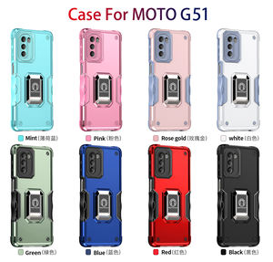 เคสโทรศัพท์มือถือแบบ2-in-1ทำจาก TPU <span class=keywords><strong>360</strong></span>พร้อมขาตั้งและที่ยึดแบบดูดซับแม่เหล็กสำหรับ G51โมโต5กรัม - Product Image 5