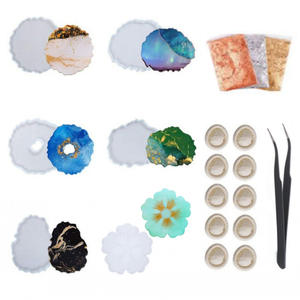 ชุดอุปกรณ์จี้กุญแจอีพ็อกซี่ถาดแม่พิมพ์คริสตัลอีพ็อกซี่ DIY,แม่พิมพ์ซิลิโคนเรซิ่นสำหรับเครื่องประดับ - Product Image 4