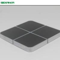 SEXANKA KNX EIB système domotique intelligent 4 Gang panneau lumineux en verre tactile interrupteurs muraux intelligents