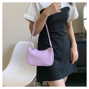 Bolso de Mano Simple y Moderno, Bolso Bandolera de Color Sólido Informal, Cómodo y Suave, Bolso Pequeño Cuadrado de Un Solo Hombro R2322 - Product Image 6