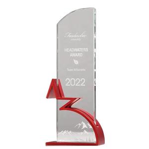 Creativo trofeo di cristallo a cinque punte produzione personalizzata di eccezionali campioni dello staff, secondi classificati e terzi classificati, formica - Product Image 1