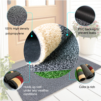 Vente en gros Tapis de bienvenue antidérapants durables en gazon pp Tapis de sol extérieur Paillasson pour façade