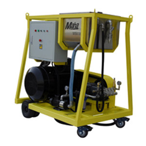 Maha M50/38 Mobile Industrial High Pressure Water Jet Cleaner 45Kw 50Mpa 2280L/H 950Kg 1600X1100X1450mm - Product Image 2