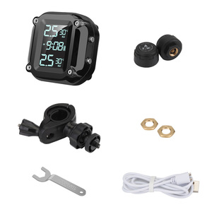 Monitor Tekanan dan Suhu Ban Motor Solar TPMS Tanpa Pemrograman, Pemasangan Mudah dengan <span class=keywords><strong>Alarm</strong></span> Abnormal dan Penahan Anti Maling - Product Image 1